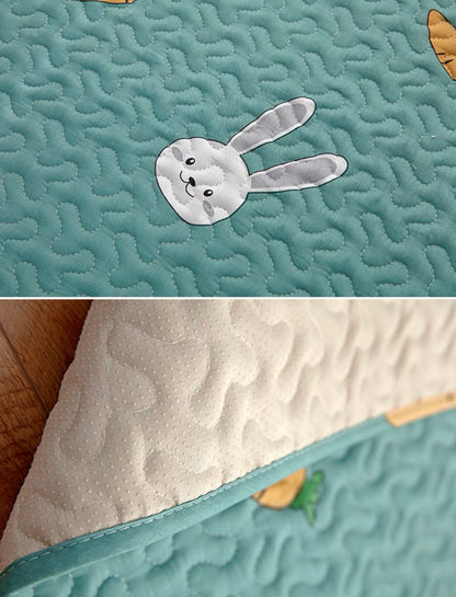 Tokihut Washable Bunny Rabbit Playpen Floor Playmat