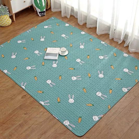 Tokihut Washable Bunny Rabbit Playpen Floor Playmat
