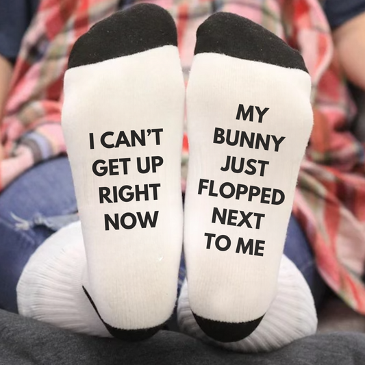 Tokihut My Bunny Just Flopped Socks
