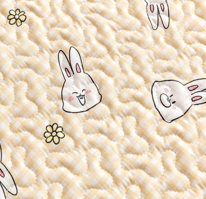 Tokihut Washable Bunny Rabbit Playpen Floor Playmat