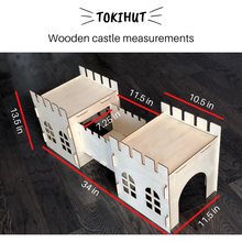 Load image into Gallery viewer, TokiHut Wooden Rabbit Castle and Bridge Set™