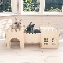 Load image into Gallery viewer, TokiHut Wooden Rabbit Castle and Bridge Set™